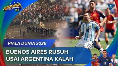 Fans Argentina Bentrok Dengan Polisi Usai Messi Cs Kalah Dari Spanyol