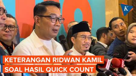 [FULL] Soal Hasil Quick Count, RK Siap jika Pilkada Jakarta Harus 2 Putaran