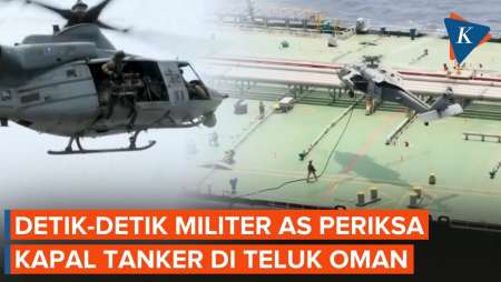 Detik-detik Marinir AS Meluncur Ke Teluk Oman Cek Kapal Tak Patuh Blokade
