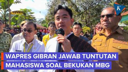 Jawaban Gibran Soal Mahasiswa Minta MBG Dibekukan
