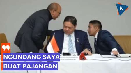 Momen Seskab Teddy "Sentil" Menteri Rosan Usai Tak Dapat Kesempatan Bicara