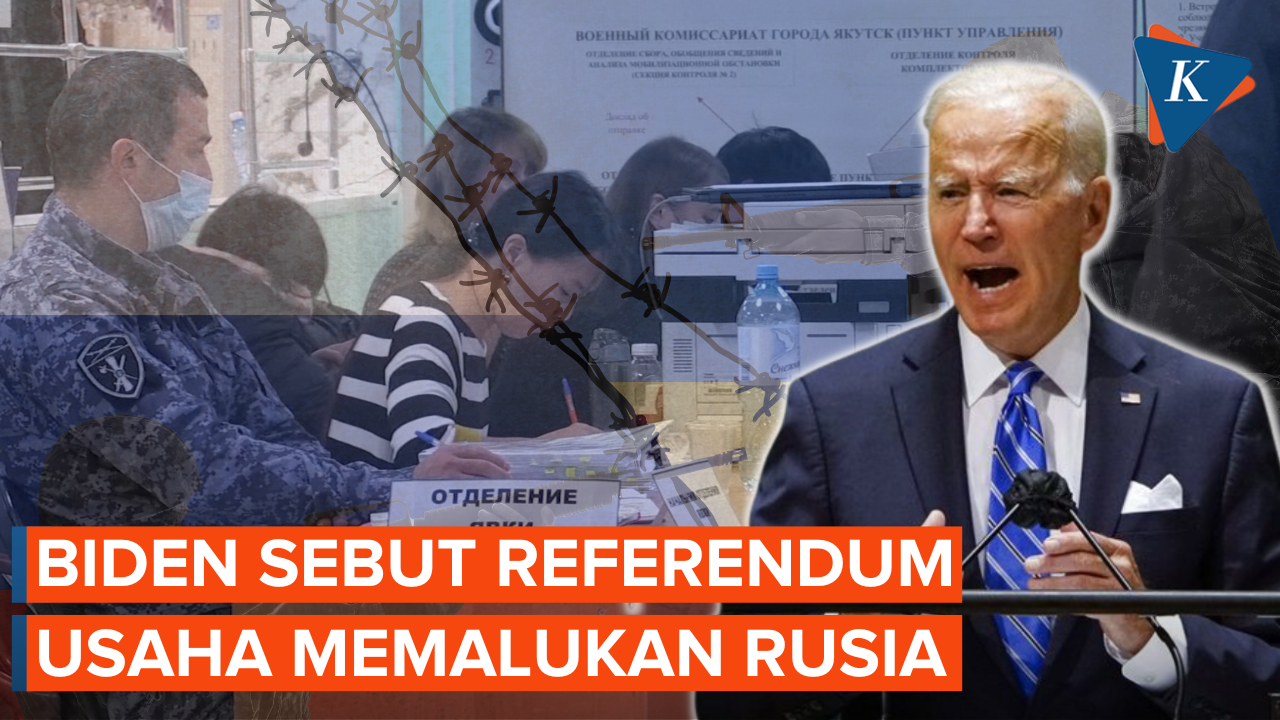 Biden Sebut Referendum Rusia di Ukraina Memalukan