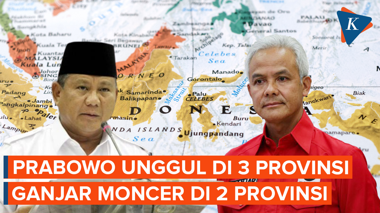Survei LSI Denny JA: Ganjar dan Prabowo Bersaing Ketat di 5 Provinsi