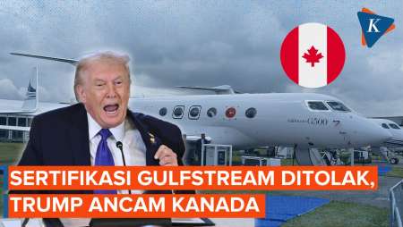 Trump Ngamuk Sertifikasi Jet Gulfstream Ditolak, Ancam Balik Kanada!