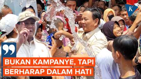 Resmikan Sumur Bor di Banyumas, Prabowo: Saya Tidak Kampanye …