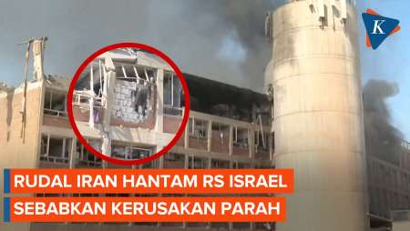 Rudal Iran Menghantam Rumah Sakit di Israel Selatan, Sebabkan Kerusakan Parah