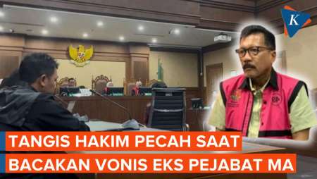Momen Tangis Hakim Pecah Saat Bacakan Vonis Zarof Ricar
