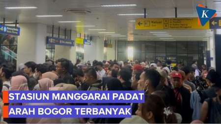 Libur Lebaran, Stasiun Manggarai Padat, Mayoritas Penumpang Ke Bogor