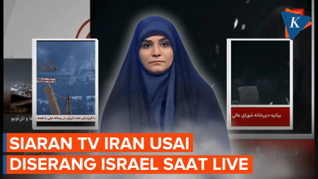Momen Stasiun TV Iran Kembali Beroperasi Usai Diserang Israel Saat Siaran Langsung