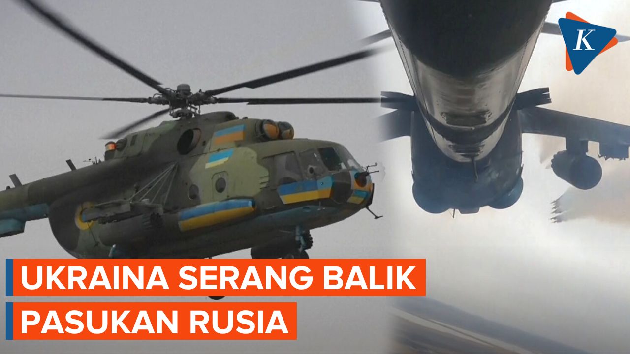 Helikopter Ukraina Tembakkan Roket Serang Pasukan Rusia