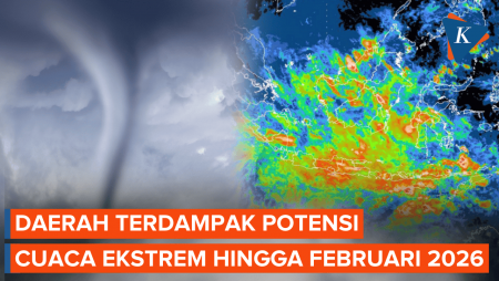 BMKG Ingatkan Potensi Cuaca Ekstrem Hingga Februari 2026, Ini Daerah Yang Terdampak