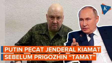 Putin Pecat Jenderal Kiamat Sergey Surovikin Sebelum Prigozhin Diduga “Tamat”