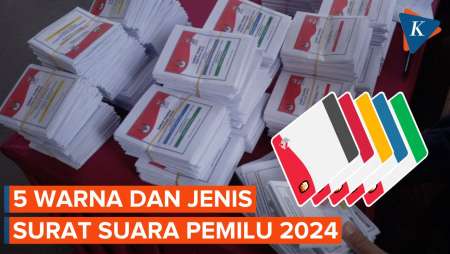 Kenali 5 Warna dan Jenis Surat Suara Pemilu 2024, Jangan Keliru!