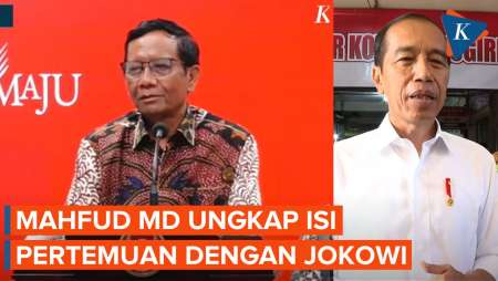 [FULL] Mahfud MD Ungkap Isi Pertemuan dengan Jokowi, Ditanya soal Ketegangan dan Soliditas Kabinet