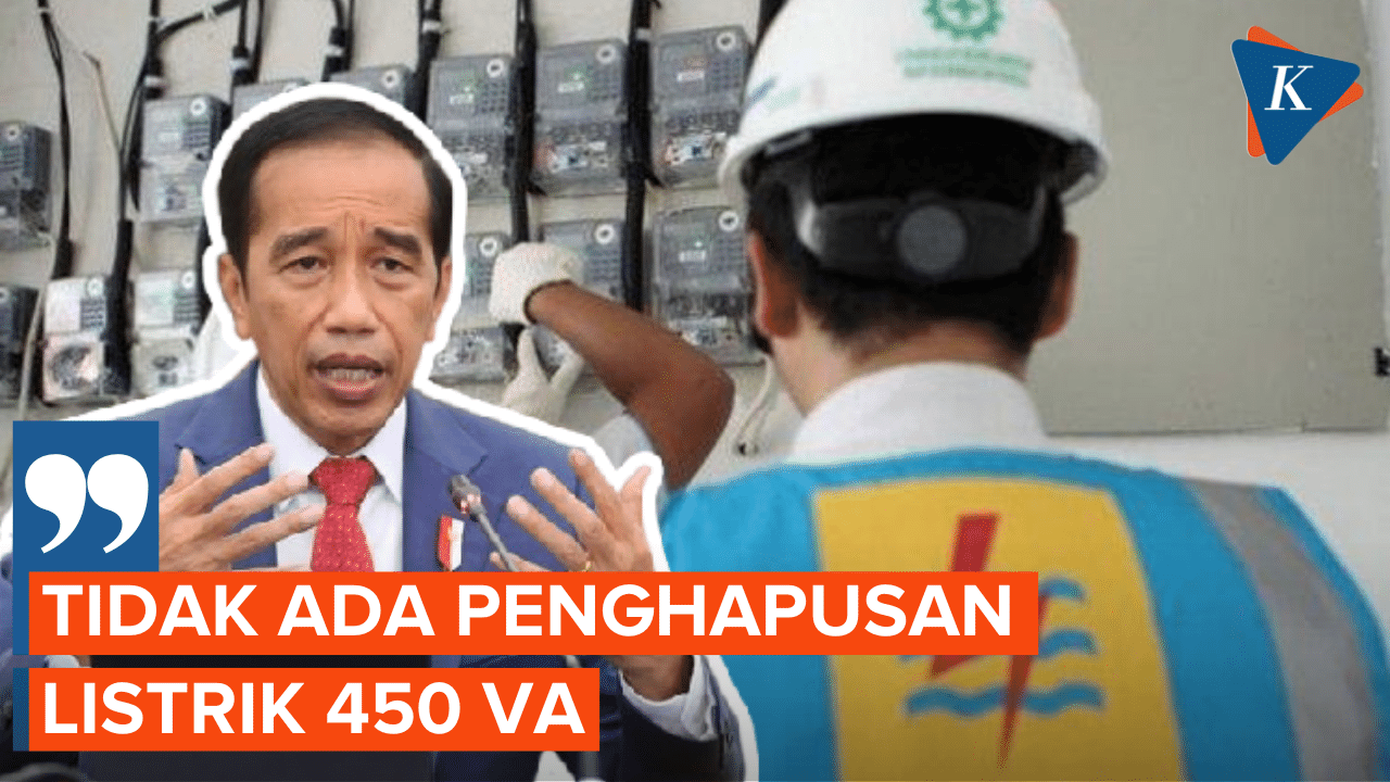 Jokowi Pastikan Tak Ada Penghapusan Listrik 450 VA Bagi Warga Kurang Mampu