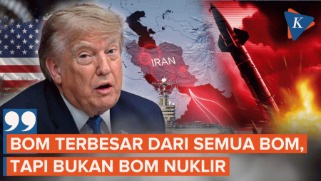 AS Siapkan Bom Terbesar untuk Serang Iran, Trump: Bukan Bom Nuklir