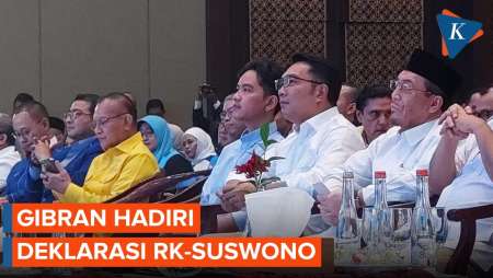 Gibran Hadiri Deklarasi RK-Suswono Maju Pilkada Jakarta yang Diusung Parpol Koalisinya