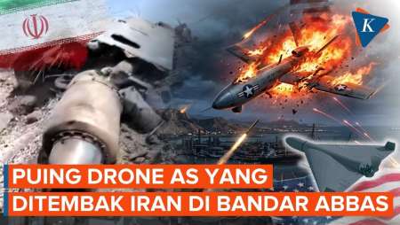Puing Drone Kamikaze AS Berserakan Di Pelabuhan Iran