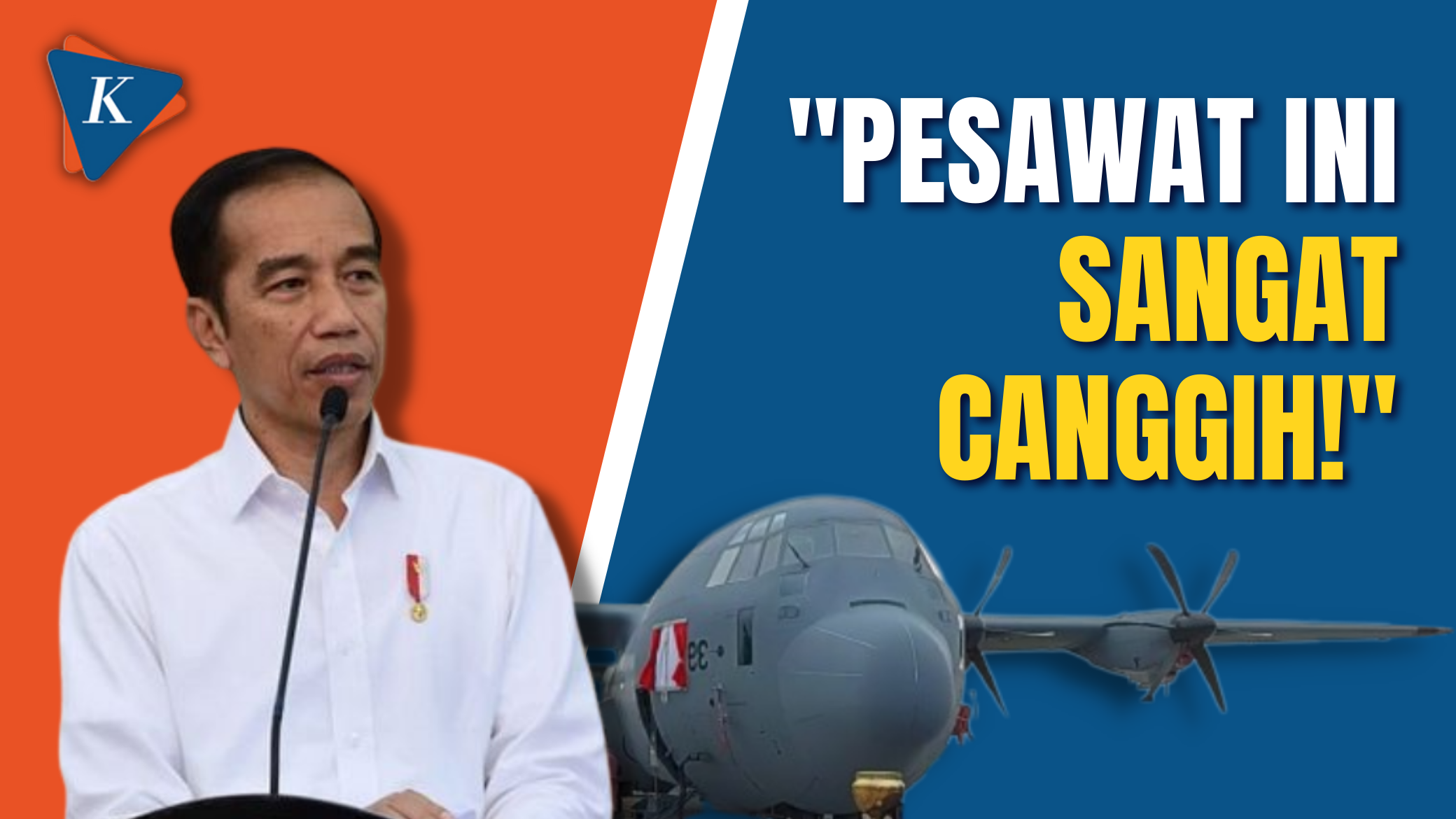 Momen Jokowi Resmikan Pesawat Super Hercules