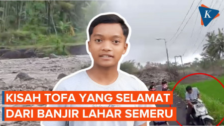 Cerita Tofa yang Motornya Terseret Arus Banjir Lahar Semeru hingga Rusak Parah