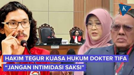 Tegur Kuasa Hukum Dokter Tifa, Hakim: Jangan Intimidasi Saksi
