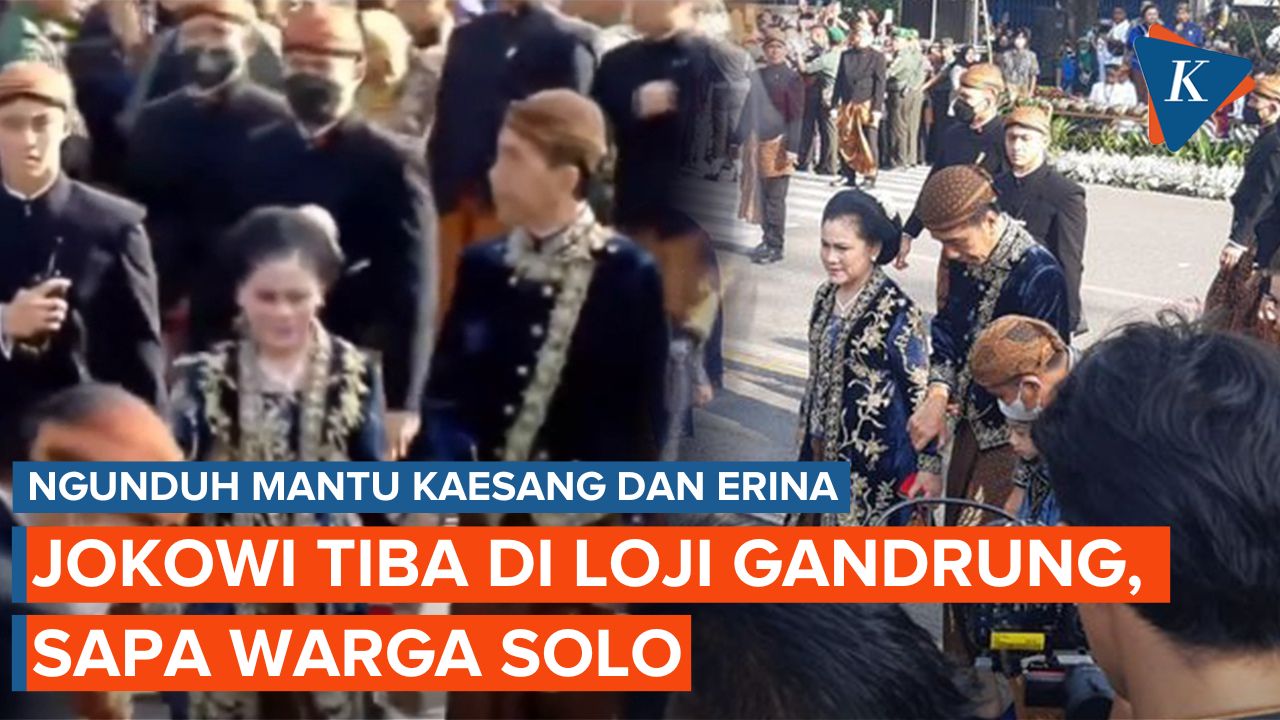 Momen Kedatangan Keluarga Jokowi di Loji Gandrung Jelang Prosesi Ngunduh Mantu Kaesang dan Erina