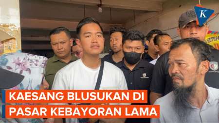 Kaesang Blusukan di Pasar Kebayoran Lama, Dengar Keluh Kesah Pedagang