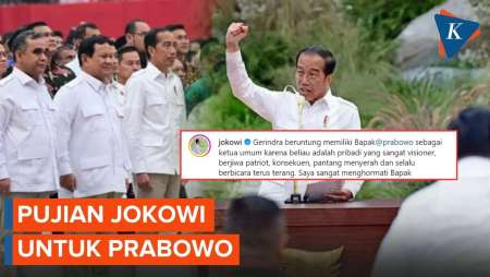 Jokowi: Gerindra Beruntung Miliki Prabowo...