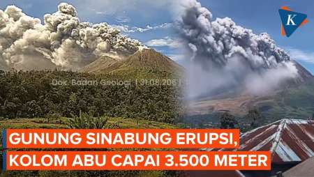 Gunung Sinabung Erupsi, Status Naik Jadi Siaga