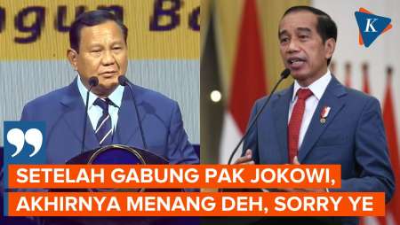 Cerita Prabowo Gabung Kabinet Jokowi Usai Kalah Pilpres: Akhirnya Menang, Sorry Ye...