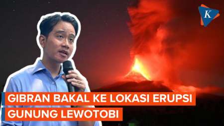 Wapres Gibran Akan ke NTT, Tinjau Erupsi Gunung Lewotobi Laki-laki