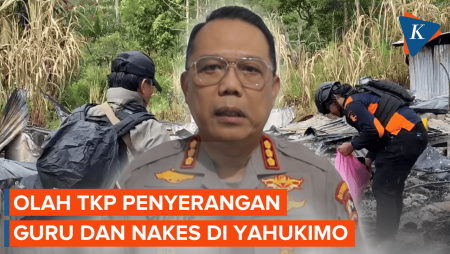 Olah TKP Penyerangan di Yahukimo, 15 Anggota KKB Serang Guru dan Nakes