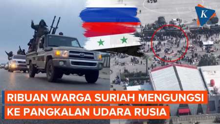 Suriah Kacau, Ribuan Warga Berlindung di Pangkalan Udara Rusia