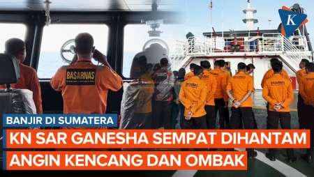 KN SAR Ganesha Dikerahkan Ke Sumatera, Sempat Dihantam Angin Kencang Dan Ombak