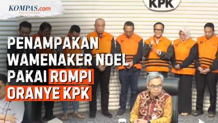 Penampakan Wamenaker Berbaju Rompi KPK Usai Ditetapkan sebagai Tersangka
