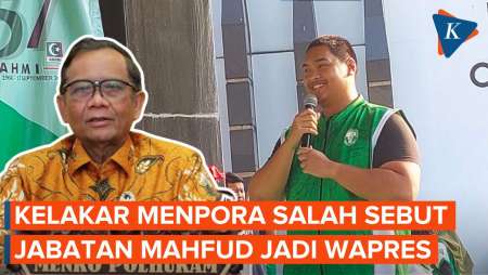 Menpora Dito Panggil Mahfud MD Bapak Wapres, Langsung Diralat