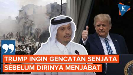 PM Qatar: Trump Ingin Gencatan Senjata di Gaza Berlaku Sebelum Dirinya Dilantik