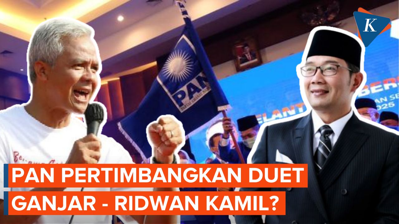 PAN Pertimbangkan Duet Ganjar-Ridwan Kamil untuk Diusung KIB