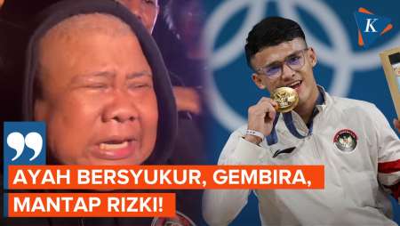 Tangis Haru Keluarga Saksikan Rizki Juniansyah Sabet Emas di Olimpiade Paris 2024