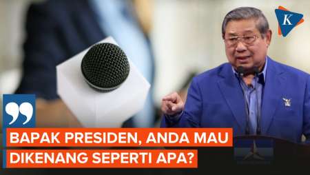 Cerita SBY Ditanya Wartawan soal Legacy Saat Jadi Presiden