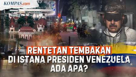 Berondongan Tembakan "Usir" Kawanan Drone Dari Istana Presiden Venezuela