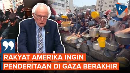 Bawa Foto Kelaparan di Gaza, Senator AS Tak Rela Uang Pajak untuk Netanyahu