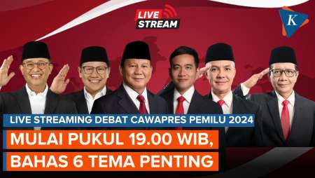 Jadwal, Live Streaming, dan Tema Debat Cawapres 22 Desember 2023