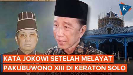 Kata-kata Jokowi Setelah Melayat Pakubuwono XIII di Keraton Solo