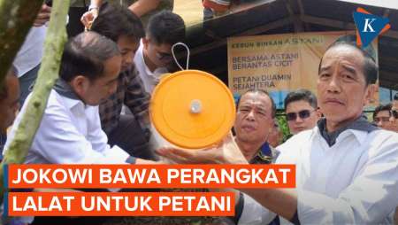 Momen Jokowi Kembali ke Desa Liang Melas Karo dan Bawa Perangkat Lalat untuk Petani