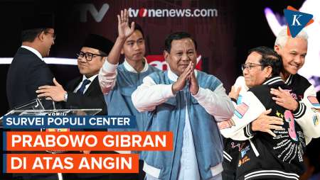 Survei Populi Center: Prabowo-Gibran Unggul Jauh di Angka 52,5 Persen