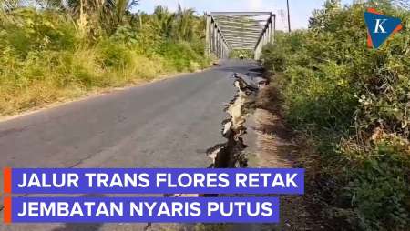 Jembatan Penghubung di Flores Rusak Berat karena Gempa