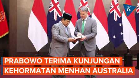 Momen Prabowo Sambut Menhan Australia Bahas Kerja Sama Pertahanan