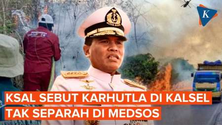 Soal Karhutla Kalsel, KSAL: Tak Separah yang Terlihat di Medsos