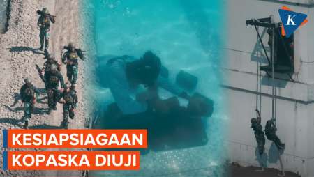 Prajurit Kopaska Uji Kemampuan Dasar dan Ketahanan Mental
